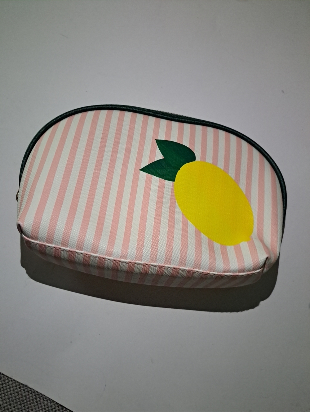 Dabney Lee Navy Pouch with Gold Logo